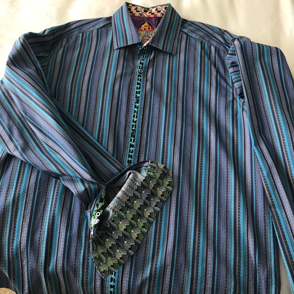 Robert Graham Flip cuff sleeve sport shirt